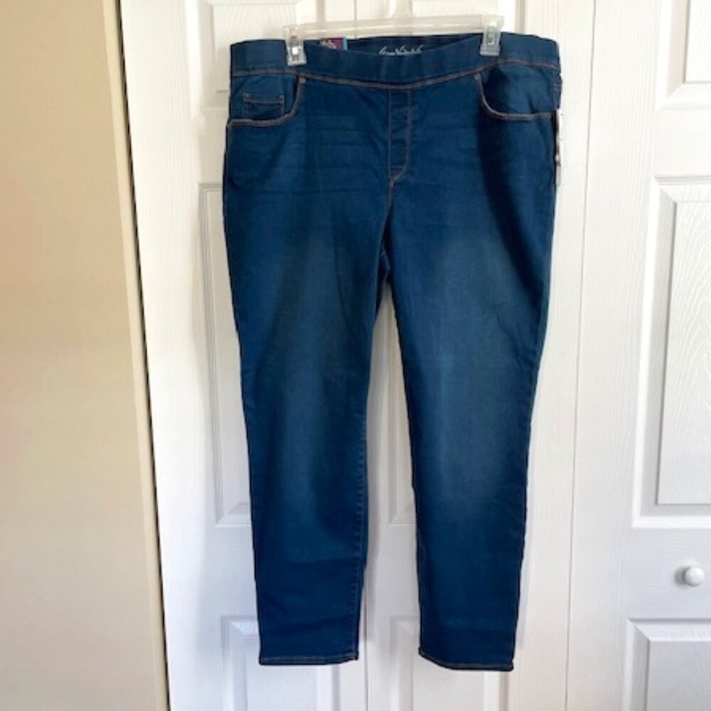 Gloria Vanderbilt NWT Avery Pull-On Flex Stretch Slim Leg Jeans 20W